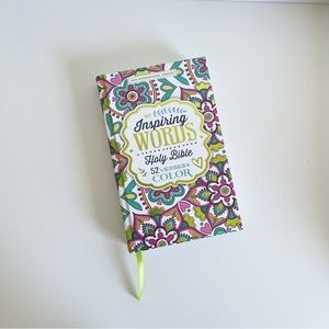 NIV Inspiring Words Holy Bible - 52 Verses to Color - BRAND NEW